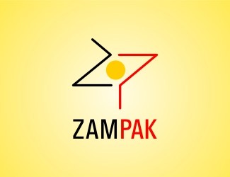 Projekt graficzny logo dla firmy online ZAMPAK