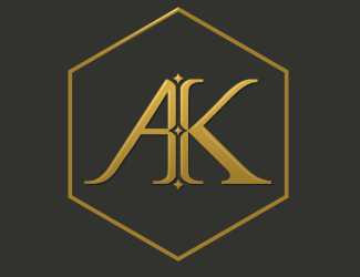 Projekt graficzny logo dla firmy online inicjał AK