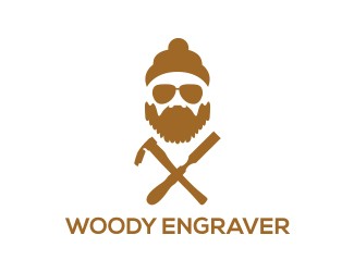 Projekt logo dla firmy Woody Engraver | Projektowanie logo