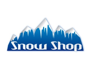 Projekt logo dla firmy Snow Shop | Projektowanie logo