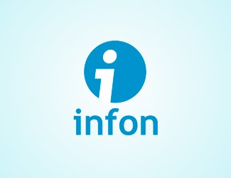 Projekt graficzny logo dla firmy online infon