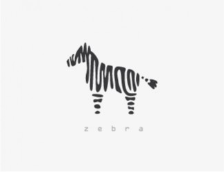 Projekt graficzny logo dla firmy online zebra