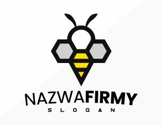 Projekt graficzny logo dla firmy online Pszczoła logo