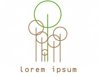 Projekt graficzny logo dla firmy online Las