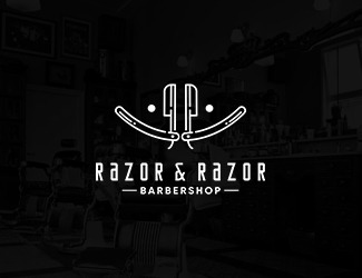 Projekt graficzny logo dla firmy online BarberShop