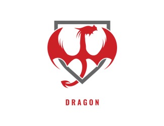 Projekt graficzny logo dla firmy online dragon