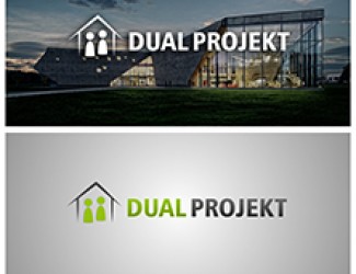 Projekt graficzny logo dla firmy online DUAL PROJEKT
