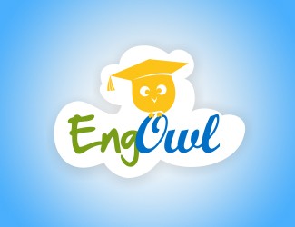Projekt logo dla firmy EngOwl | Projektowanie logo