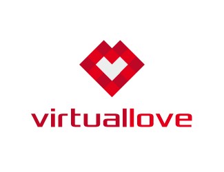 Projekt graficzny logo dla firmy online Virtual Love