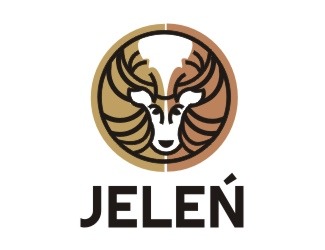 Projekt graficzny logo dla firmy online Jeleń