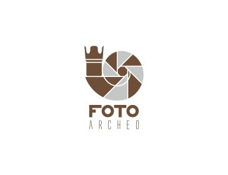 Projekt logo dla firmy Foto Archeo | Projektowanie logo