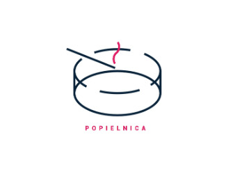 Projekt logo dla firmy Popielnica - pub/club/bar/palarnia cygar | Projektowanie logo