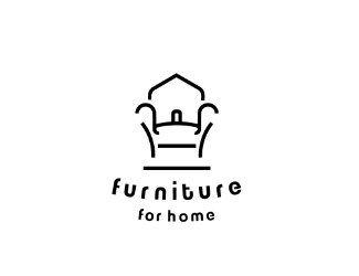 Projekt graficzny logo dla firmy online furniture for home