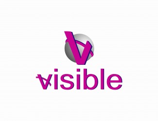Projekt graficzny logo dla firmy online Visible