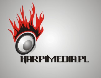 Projekt graficzny logo dla firmy online Harpimedia