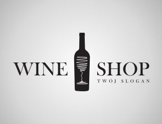 Projekt graficzny logo dla firmy online WineShop