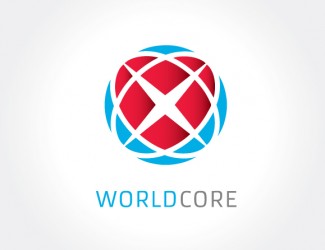 Projekt graficzny logo dla firmy online Worldcore