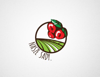 Projekt logo dla firmy Nasze sady | Projektowanie logo