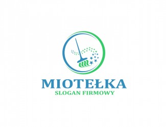 Projekt logo dla firmy Miotełka | Projektowanie logo