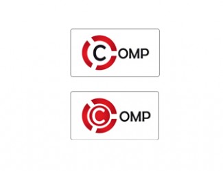 Projekt graficzny logo dla firmy online comp - serwis komputerowy