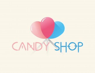 Projekt graficzny logo dla firmy online Candy Shop