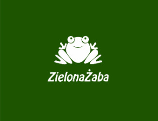 Projekt graficzny logo dla firmy online Zielona żaba