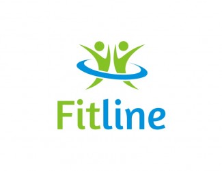 Projekt graficzny logo dla firmy online Fit line