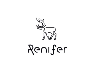 Projekt logo dla firmy renifer | Projektowanie logo