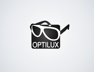 Projekt logo dla firmy Optilux | Projektowanie logo