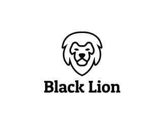 Projekt graficzny logo dla firmy online Black Lion