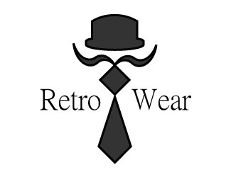 Projekt graficzny logo dla firmy online Retro Wear