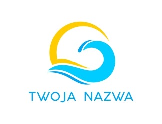 Projekt graficzny logo dla firmy online Fale morskie