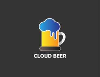 Projekt graficzny logo dla firmy online CLOUD BEER