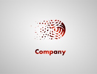Projekt graficzny logo dla firmy online D w strzępach