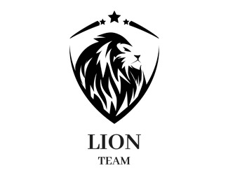 Projekt graficzny logo dla firmy online lion team