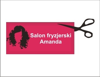 Projekt logo dla firmy Salon Fryzjerski Amanda | Projektowanie logo