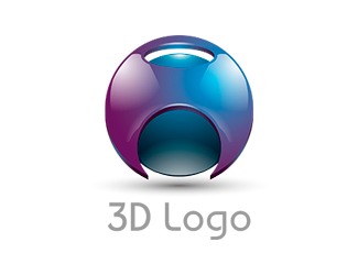 Projekt graficzny logo dla firmy online 3D logo