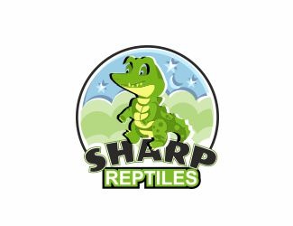 Projekt graficzny logo dla firmy online Sharp reptiles