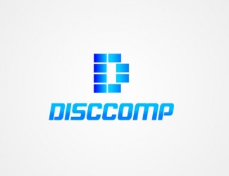 Projekt logo dla firmy DISCCOMP | Projektowanie logo