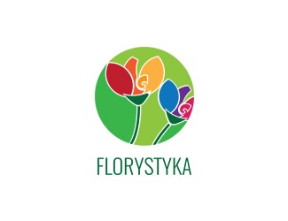 Projekt graficzny logo dla firmy online florystyka