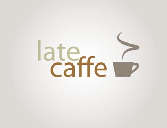 Projekt graficzny logo dla firmy online LATE CAFFE KAWIARNIA