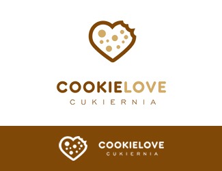 Projekt logo dla firmy Cookie Love | Projektowanie logo