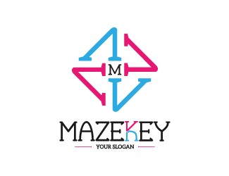 Projekt graficzny logo dla firmy online MAZE KEY