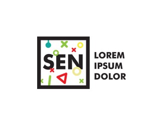 Projekt graficzny logo dla firmy online SEN