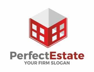 Projekt graficzny logo dla firmy online PerfectEstate