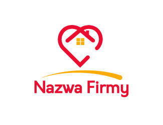Projekt logo dla firmy dom z miłoscią  | Projektowanie logo
