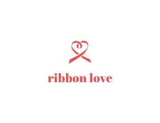 Projekt graficzny logo dla firmy online ribbon love