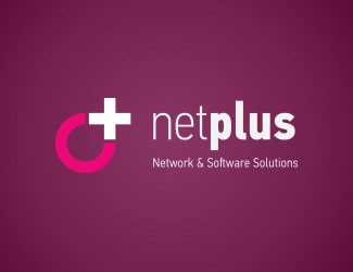 Projekt graficzny logo dla firmy online netplus