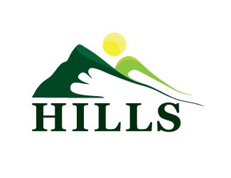 Projekt graficzny logo dla firmy online hills