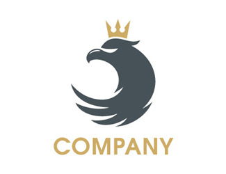 Projekt graficzny logo dla firmy online Orzeł w koronie